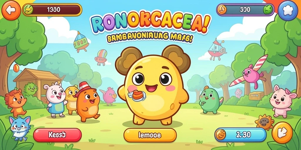 Tampilan grafis yang memukau dari permainan slot.