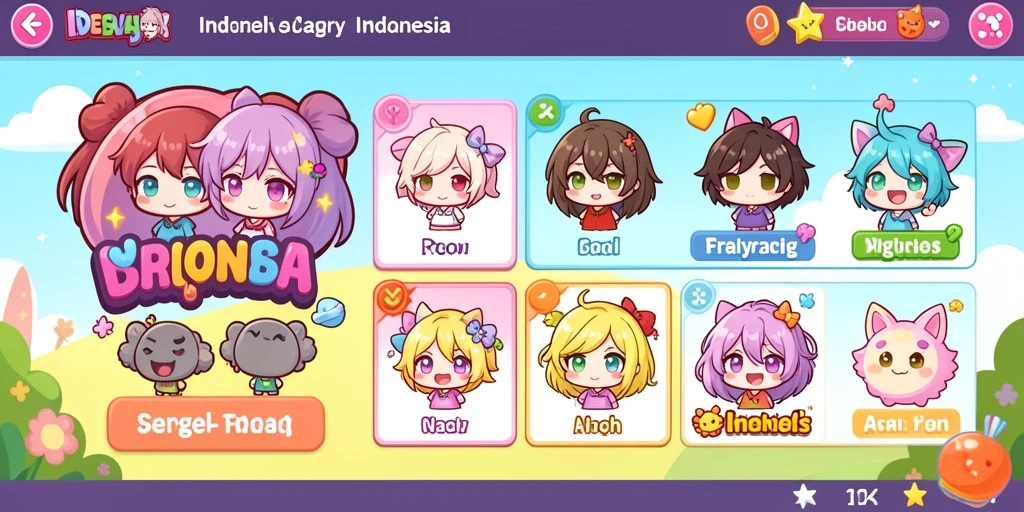 Screenshot menunjukkan permainan slot yang penuh warna.