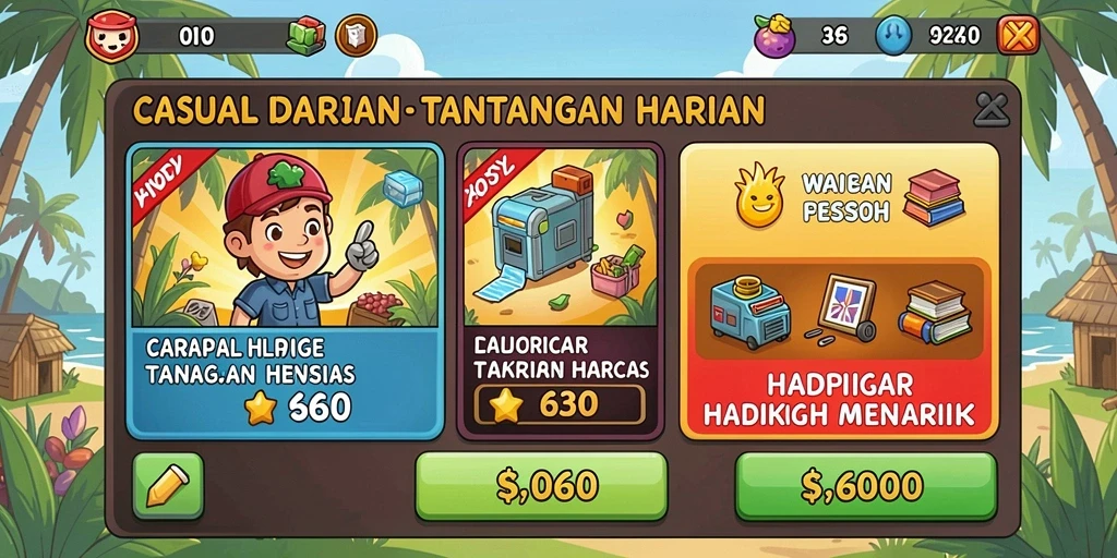 Tangkapan layar menunjukkan karakter utama dalam aksi.