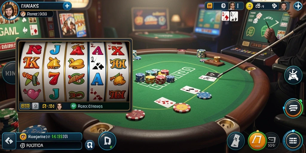 Tampilan permainan slot yang menarik dan berwarna.