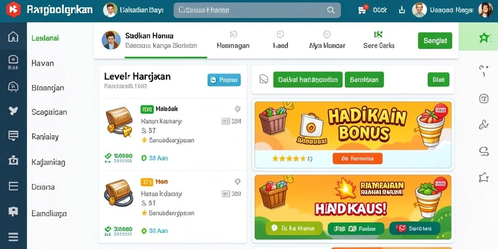 Tampilan antarmuka yang intuitif dan menarik.
